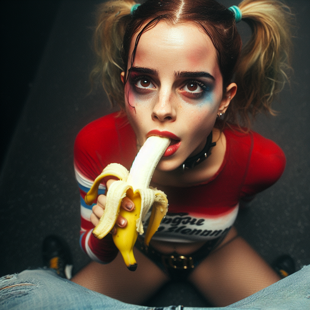 HVWVJjru Emma Watson as Harley Quinn banana gens 12.png